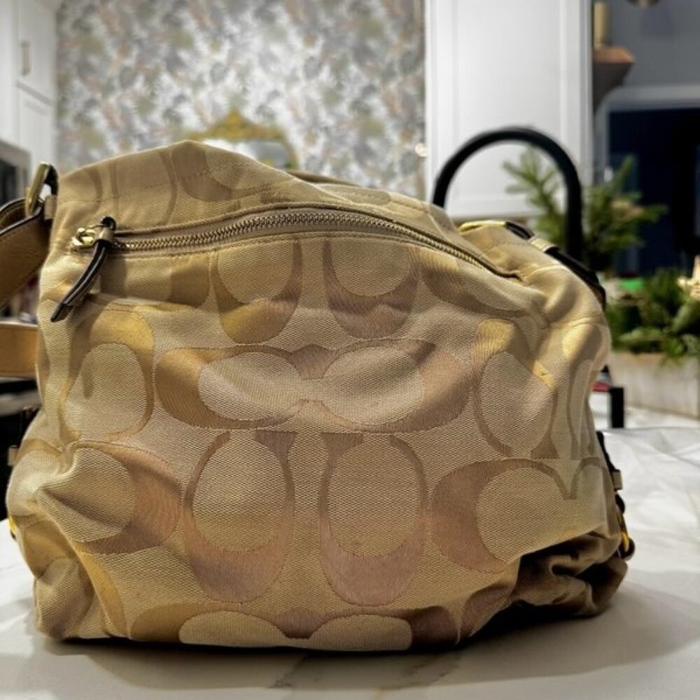 Y2K Coach Signature C Pattern Hobo Bag